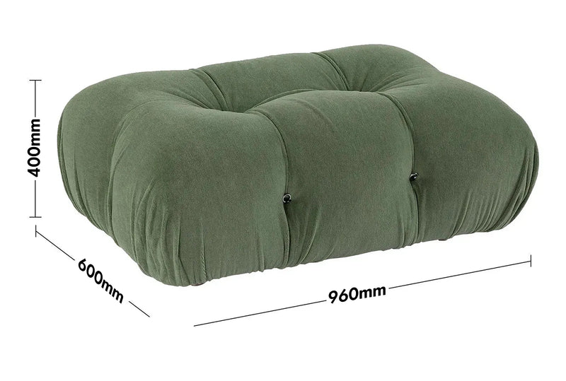 Bauhaus Fabric Ottoman CAMALEONDA Size Chart