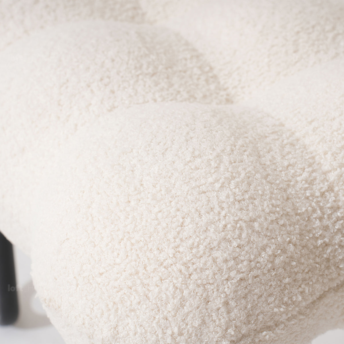 Cream Boucle 1 Seater Sofa SOUFFLE Color Swatches