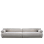 Cream Boucle Fabric 4 Seater Sofa MOCHI