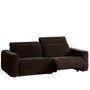 Cream Chenille Velvet Fabric Electric Recliner 3 Seater Sofa LOLO