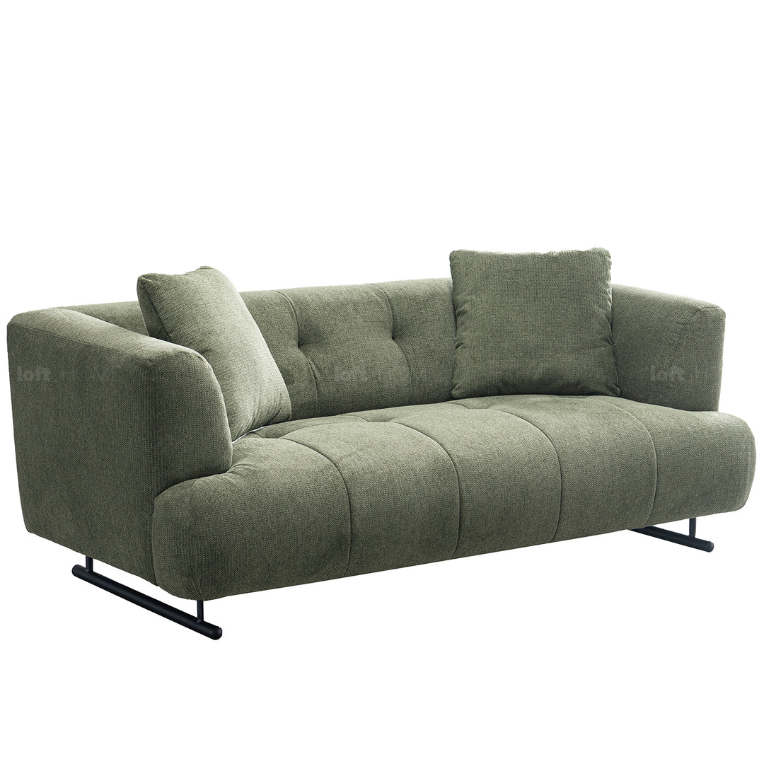 Cream cotton fabric 2 seater sofa verdo material variants.