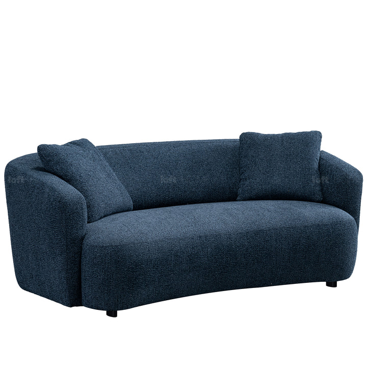 Cream mixed weave fabric 2 seater sofa navi material variants.
