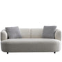 Cream Mixed Weave Fabric 2 Seater Sofa NOIRY