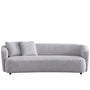 Cream Mixed Weave Fabric 3 Seater Sofa NAVI