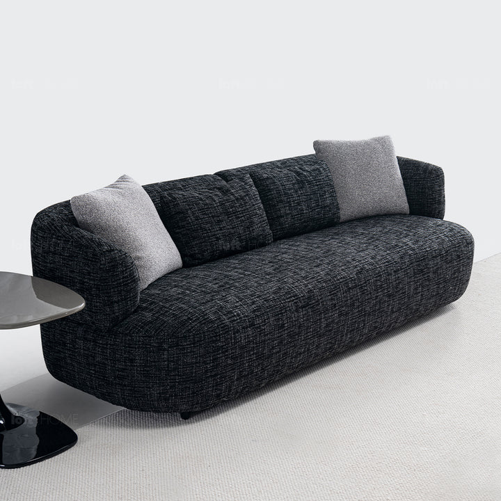 Cream mixed weave fabric 3 seater sofa noiry material variants.