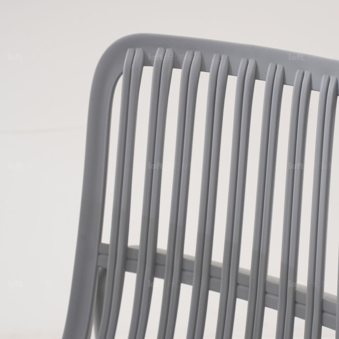 Cream plastic dining chair scones detail 28.