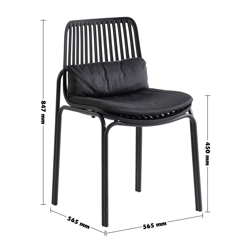 Bauhaus Plastic Dining Chair SCONES Size Chart