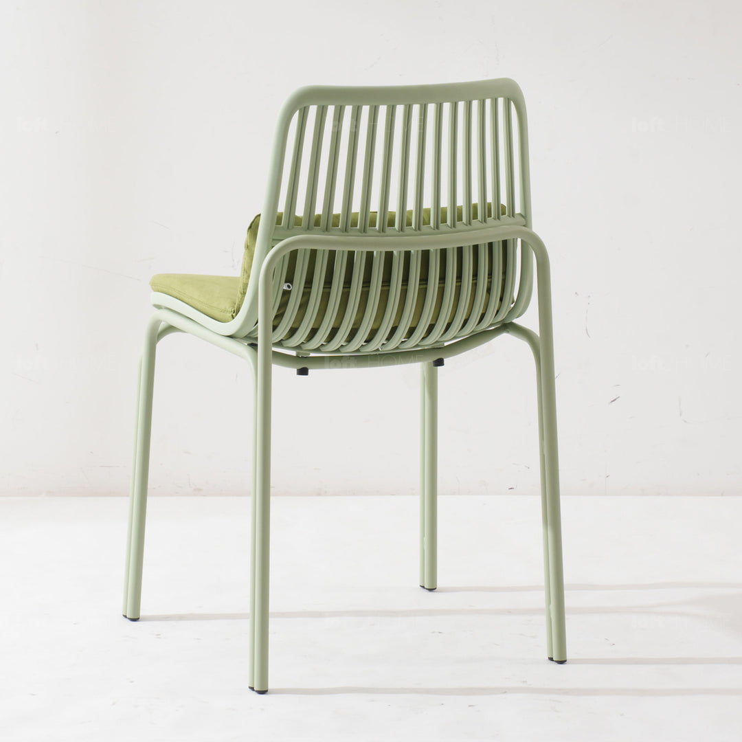 Cream plastic dining chair scones conceptual design.