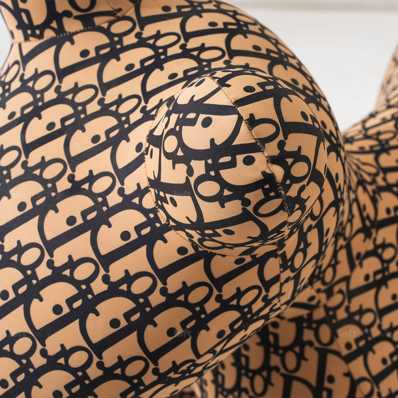 Bauhaus Polyethylene Decor Ottoman LLAMA CALF Material Details Chart