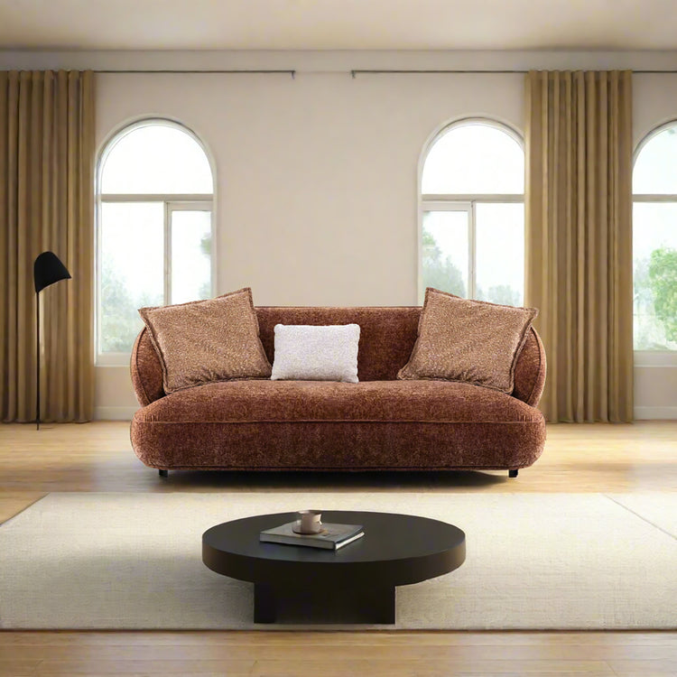 Cream Velvet Fabric 2 Seater Sofa COCOA Good to Know Preview-1