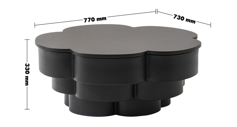 Bauhaus Wood Coffee Table PARFAIT Size Chart
