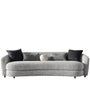 Cream Boucle Fabric 4 Seater Sofa NOVA