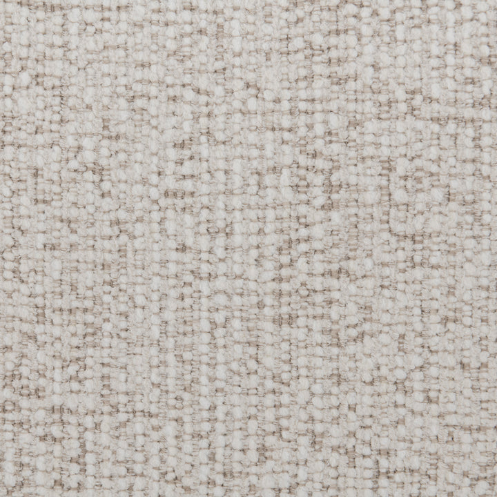 Cream mixed weave fabric 1 seater sofa swoop color swatches.