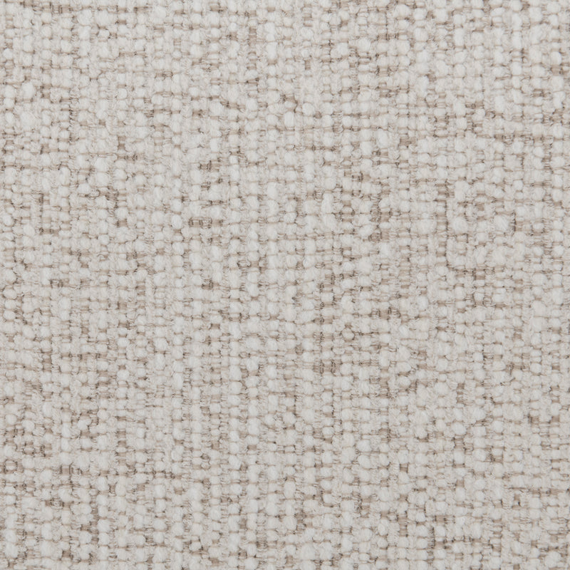 Cream mixed weave fabric 1 seater sofa swoop color swatches.