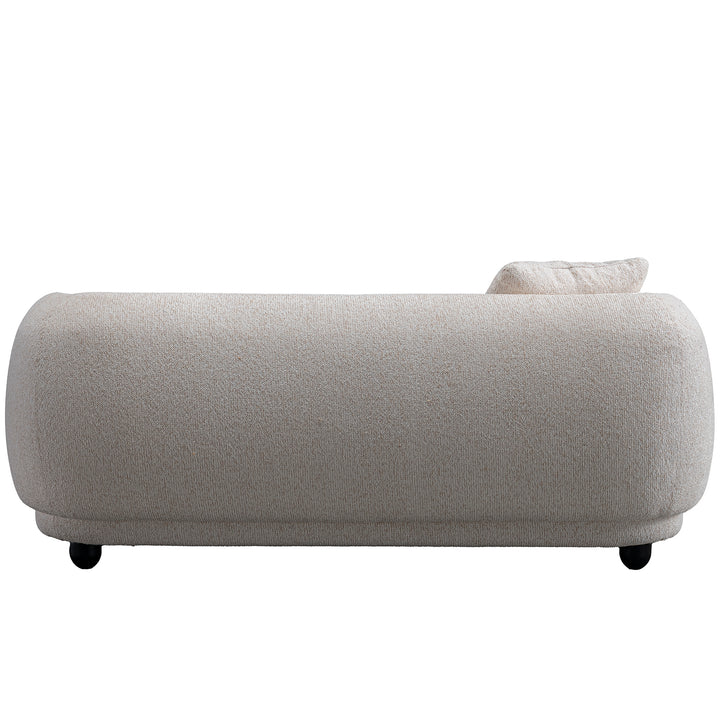 Cream mixed weave fabric 2 seater sofa puffy material variants.