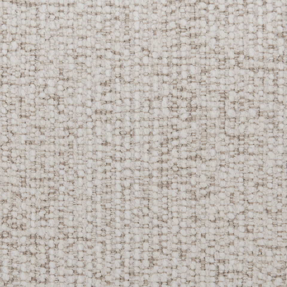 Cream mixed weave fabric 3 seater sofa swoop color swatches.