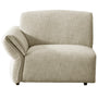 Cream Mixed Weave Fabric Modular Corner 1 Seater Sofa LUNAR