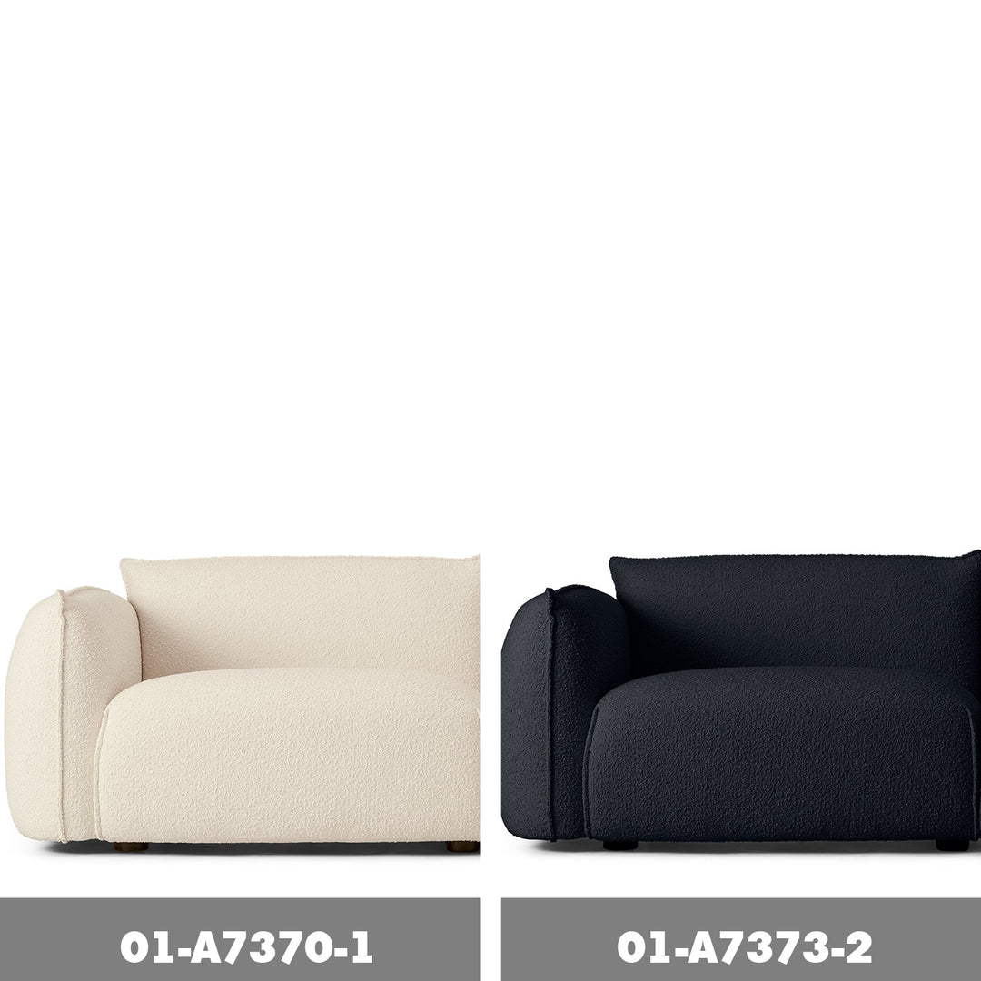 Modern Boucle 3 Seater Sofa DION Color Swatch