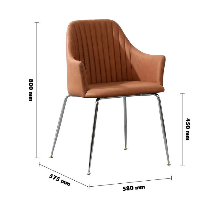 Modern Fabric Dining Chair KONNA