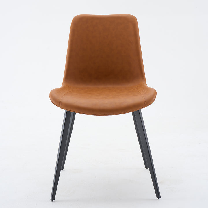Modern Fabric And Leather Dining Chair METAL MAN N1