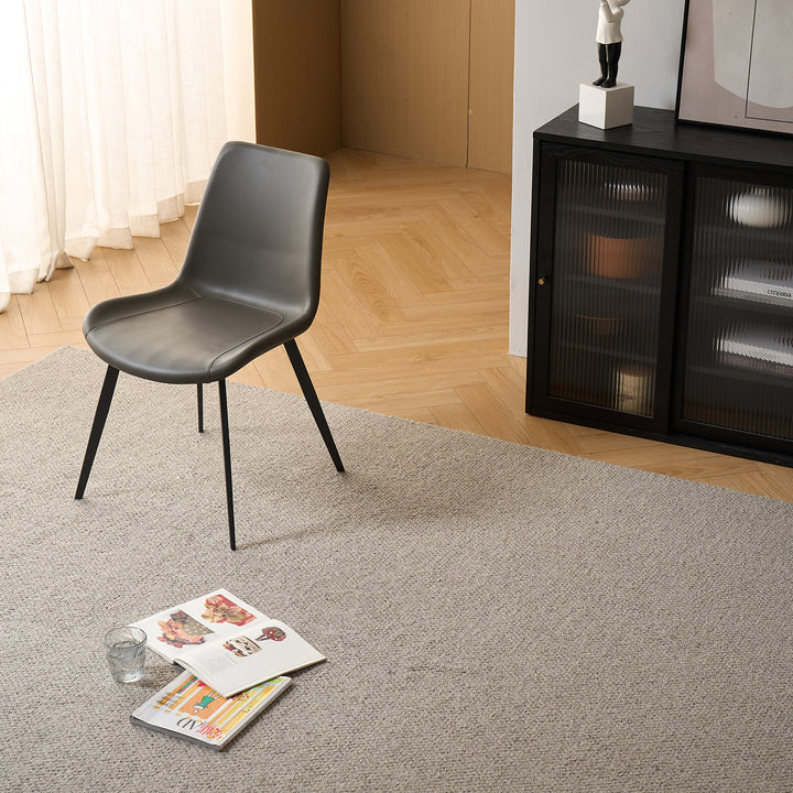 Modern Fabric And Leather Dining Chair METAL MAN N1