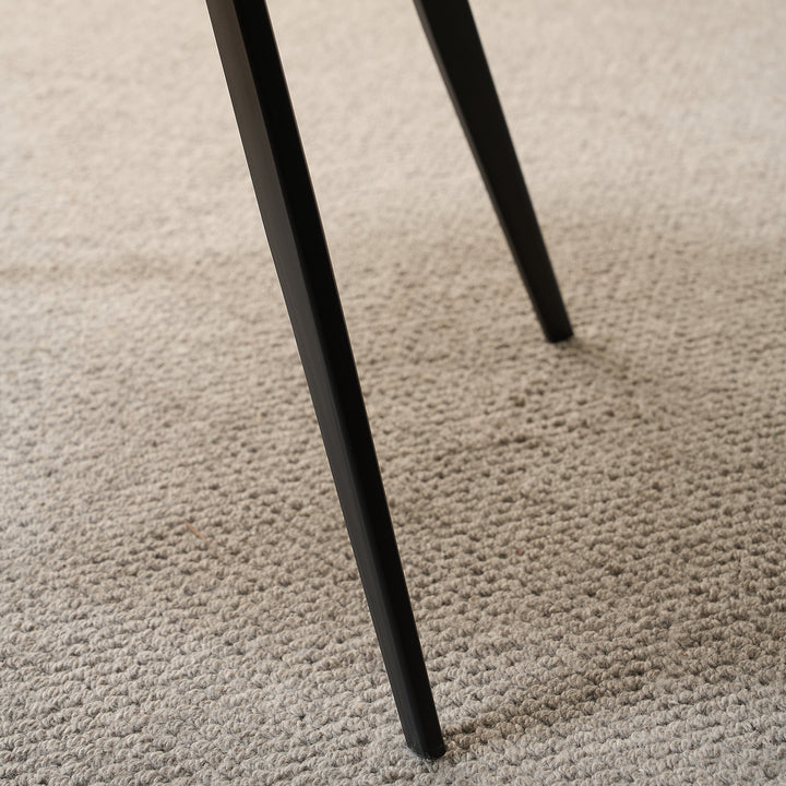 Modern Fabric And Leather Dining Chair METAL MAN N1