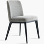 Modern Fabric And Leather Dining Chair METAL MAN N4