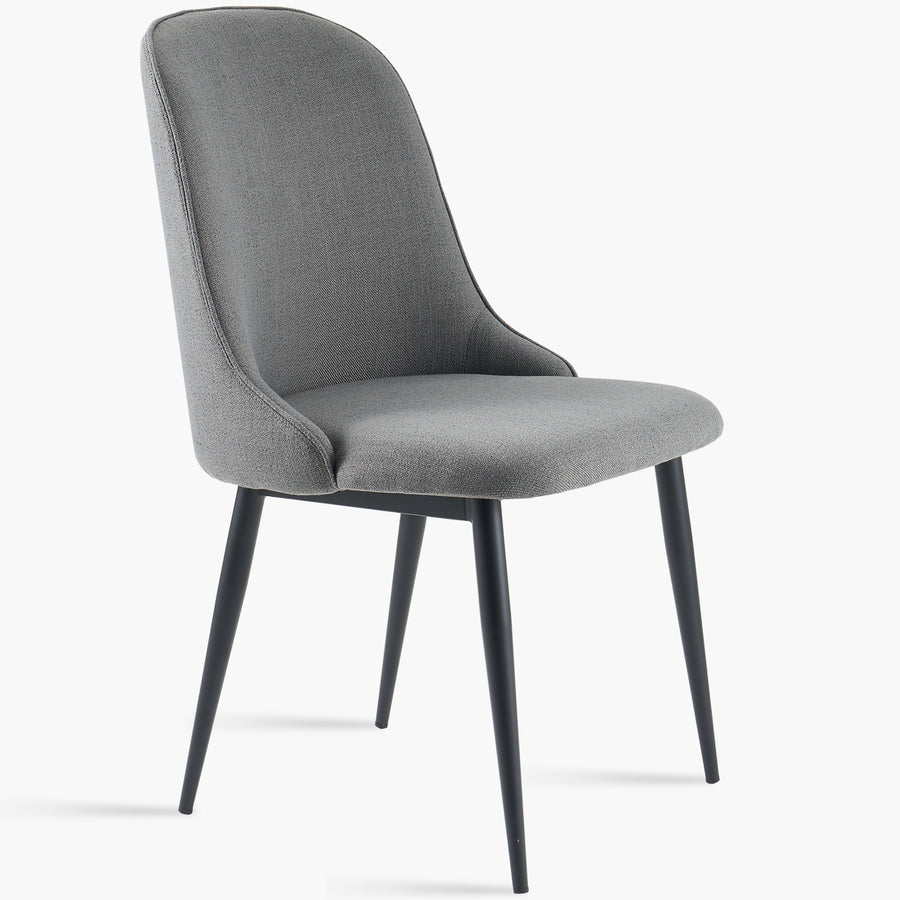 Modern Fabric And Leather Dining Chair METAL MAN N5