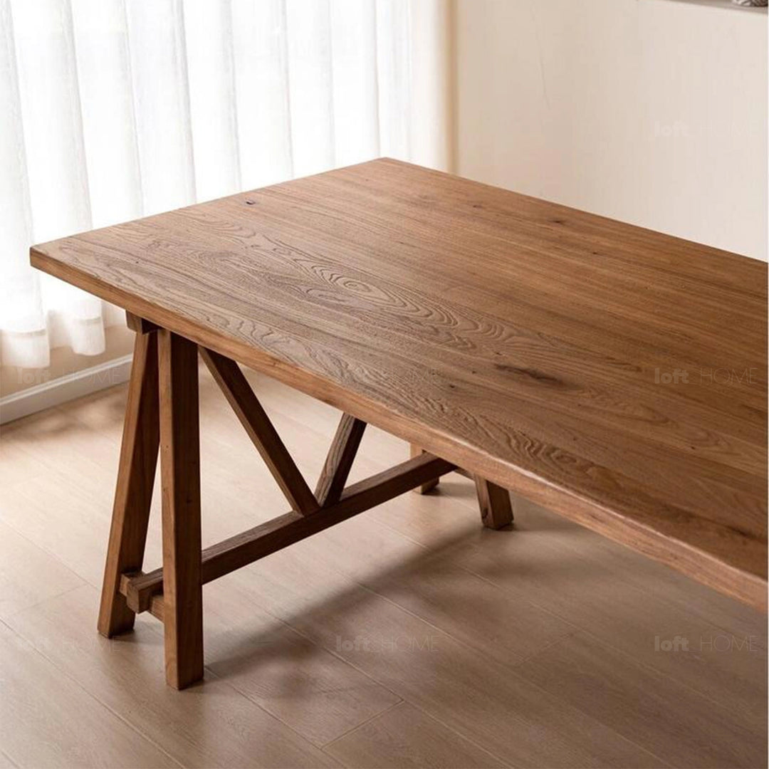 Rustic Elm Wood Dining Table CRAFT ELM Life Style
