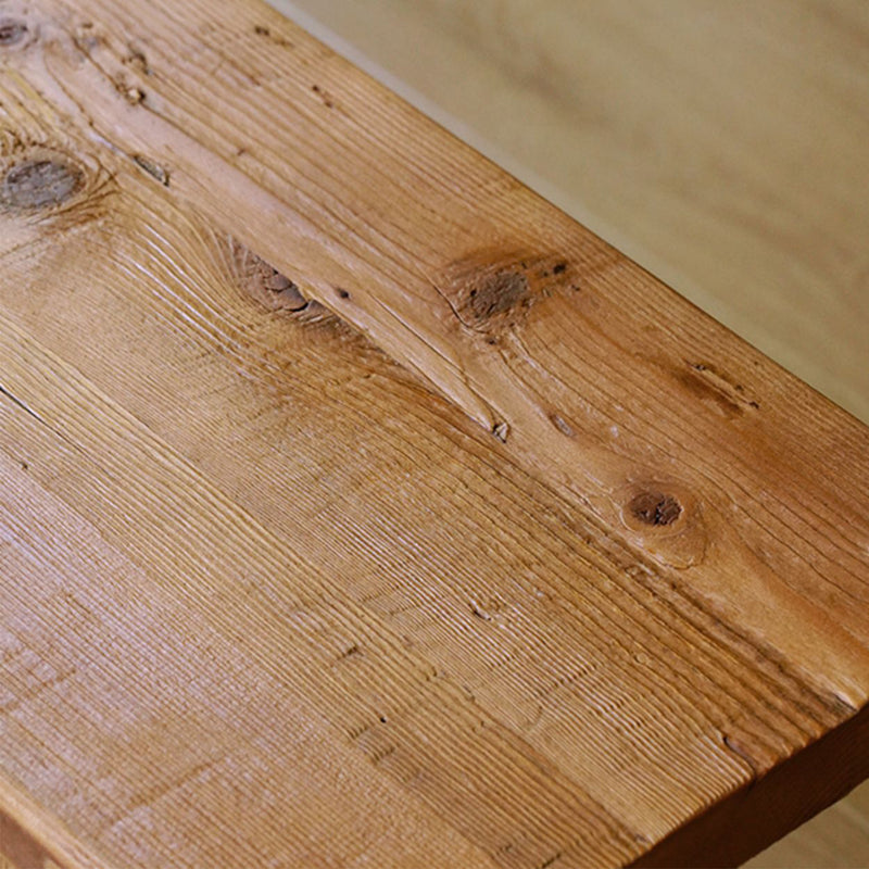 Rustic Elm Wood Dining Bench STONE ELM Color Swatches