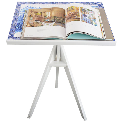 Eclectic Wood Book Display Bracket DELFT BLUE Good to Know Preview-1