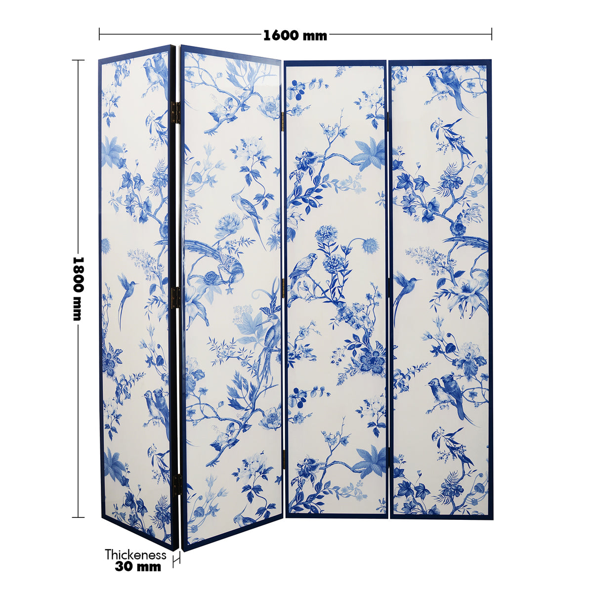 Eclectic Wood Divider DELFT BLUE Size Chart