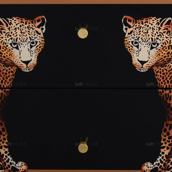 Eclectic wood drawer cabinet low leopard situational feels.