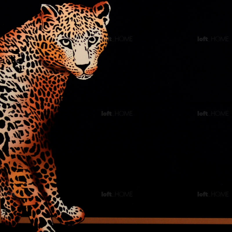 Eclectic Wood Drawer Cabinet Low LEOPARD Color Swatches