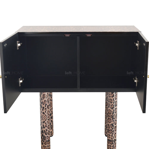 Eclectic Wood Storage Cabinet High LEOPARD Good to Know Preview-1