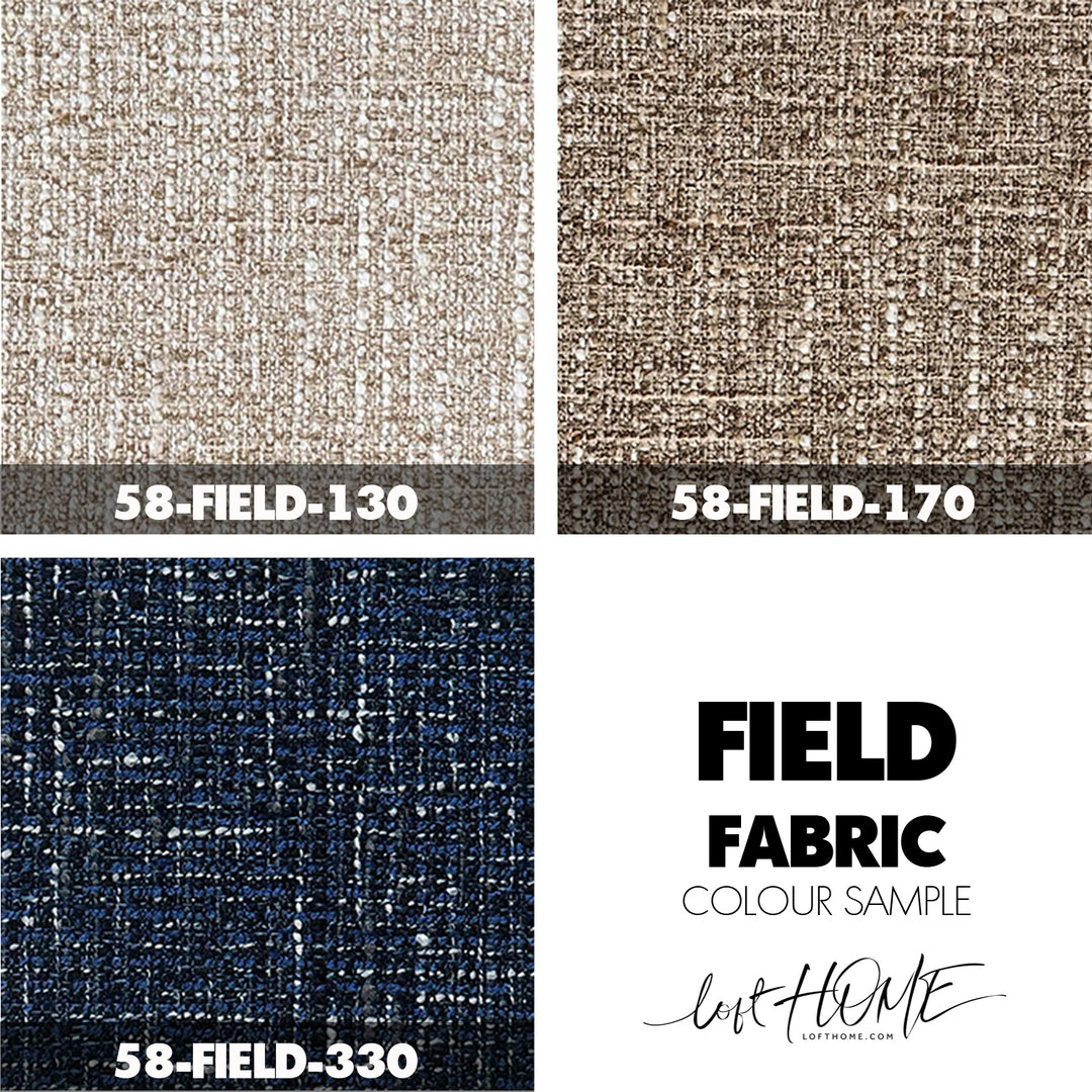 Scandinavian Mixed Weave Fabric 3 Seater Sofa LANGE
