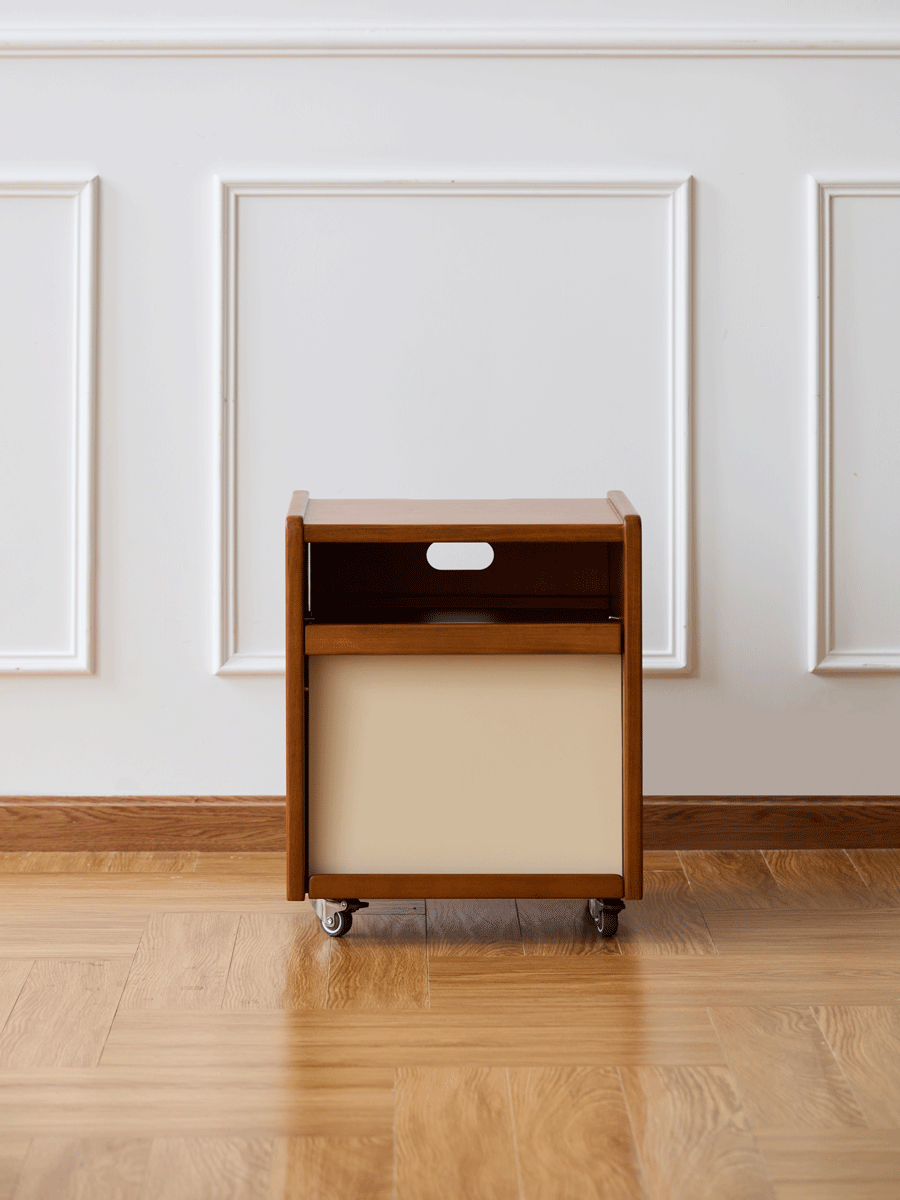 Vintage boxwood side table moonrise color swatches.