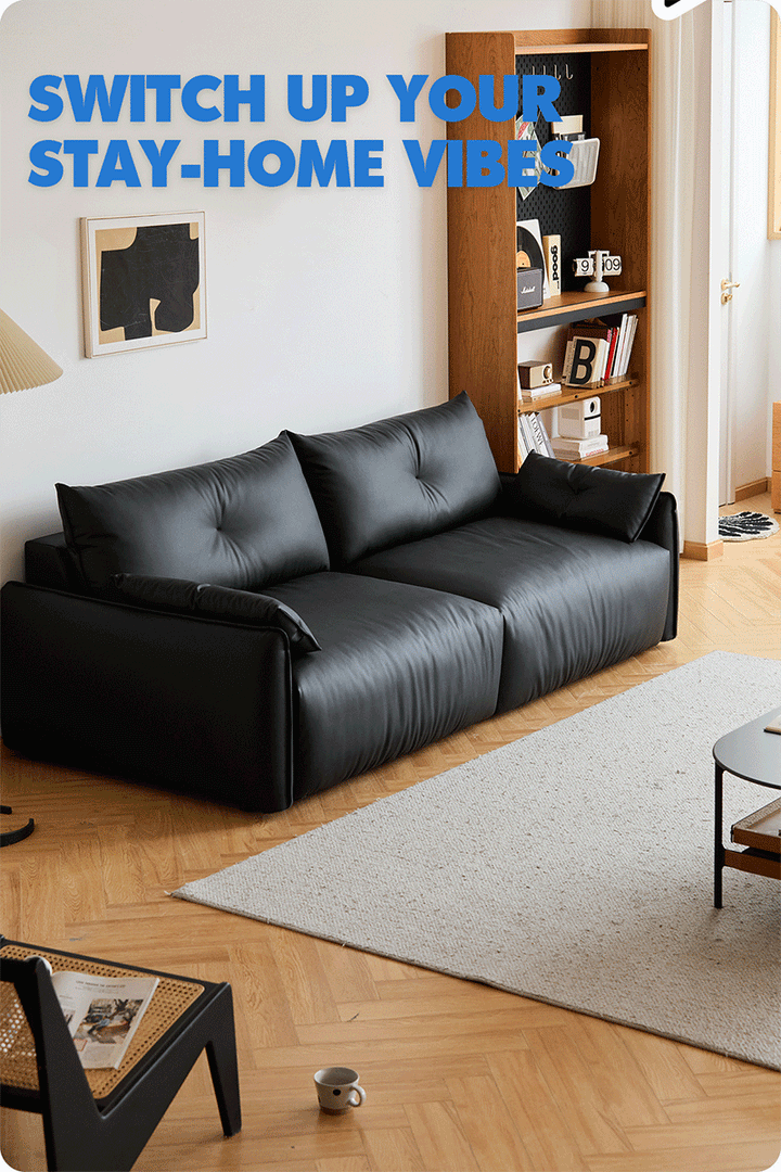 Modern genuine leather electric recliner 3 seater sofa evena detail 5.