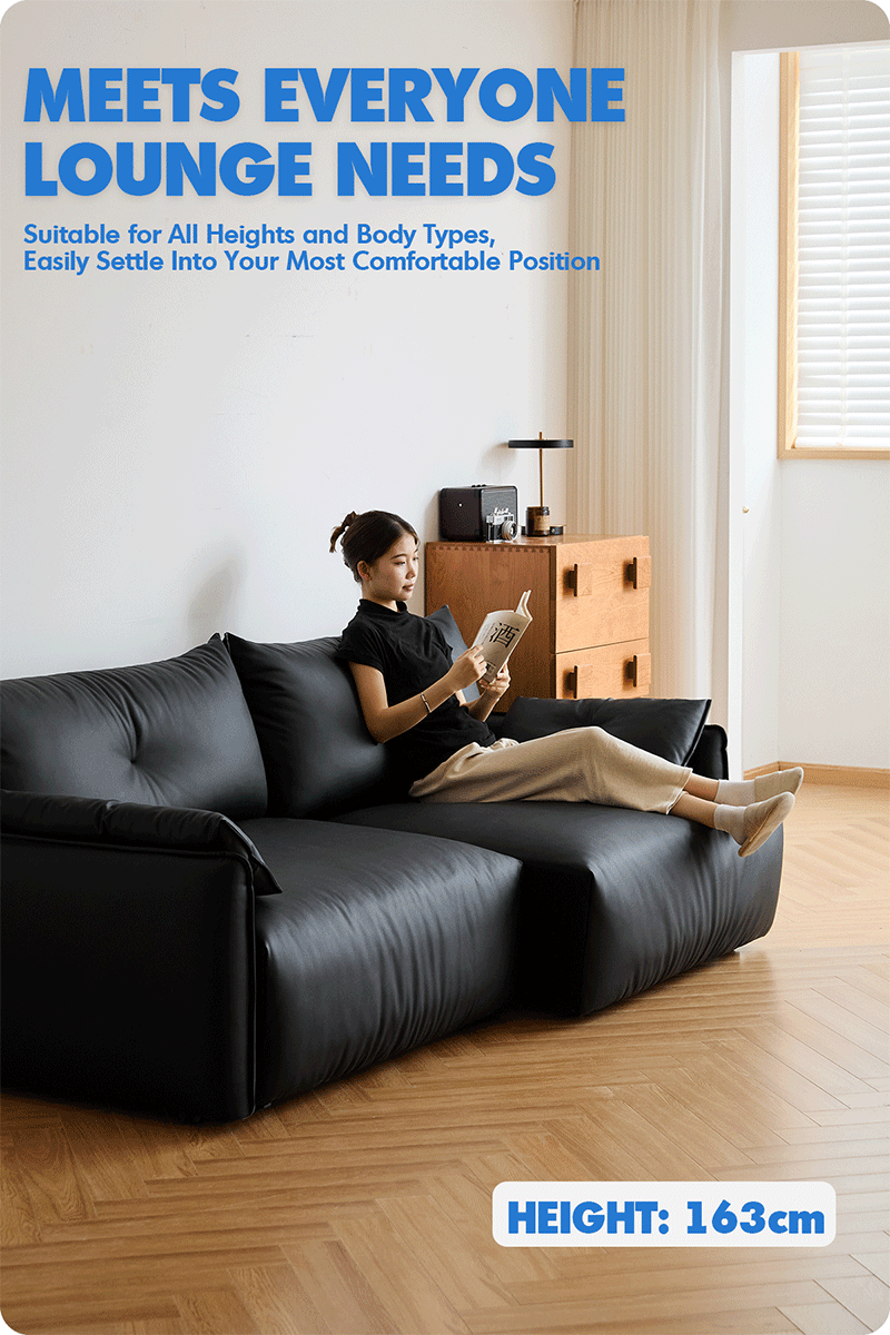Modern Genuine Leather Electric Recliner 4 Seater Sofa EVENA