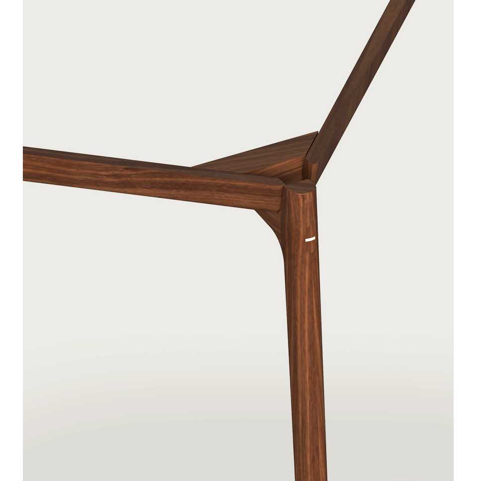 Japandi Walnut Wood Dining Table CHRONO More Details and Instruction_4