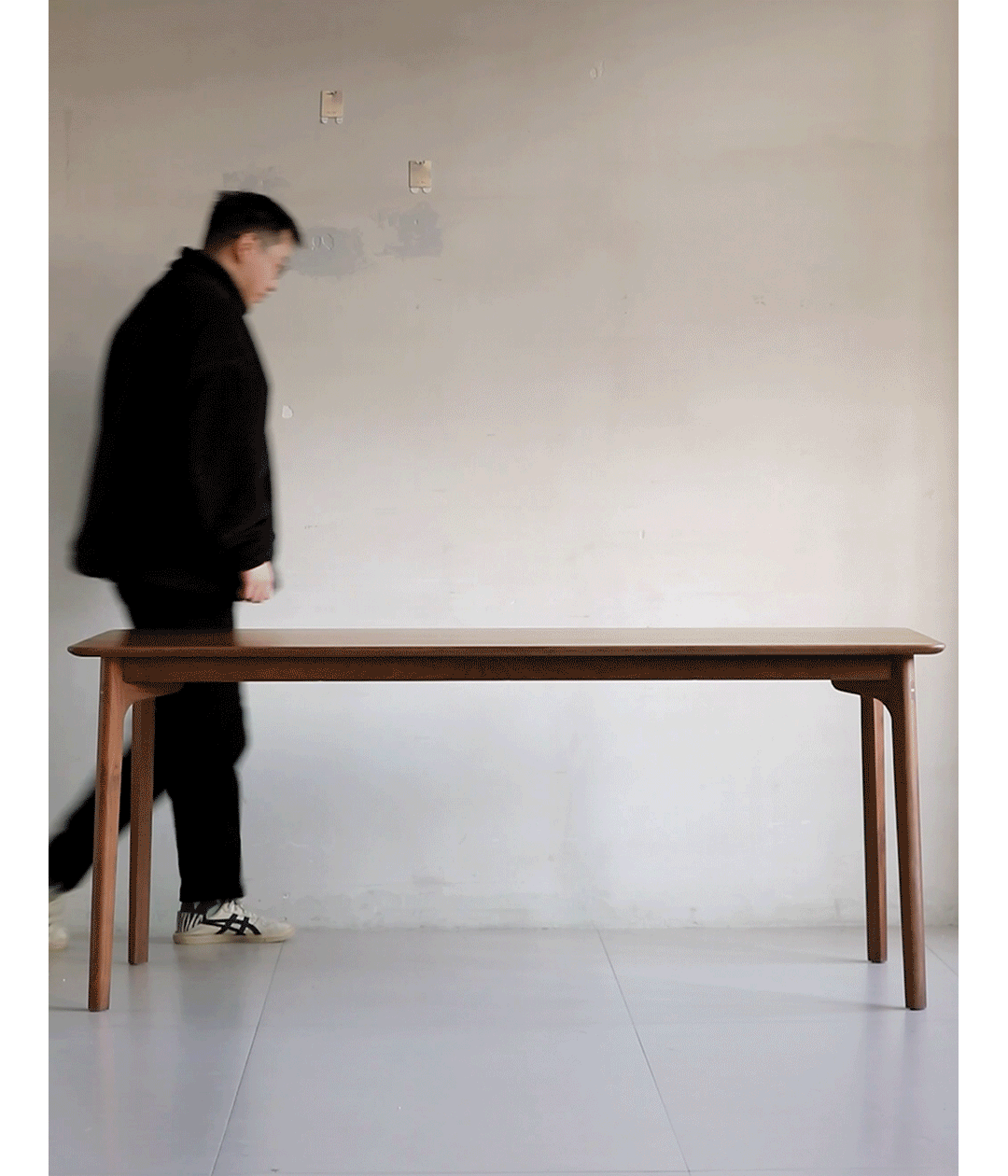 Vintage Walnut Wood Dining Table CHRONO