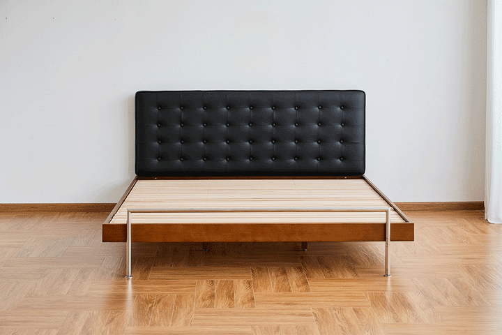 Vintage Microfiber Leather Bed WOYO