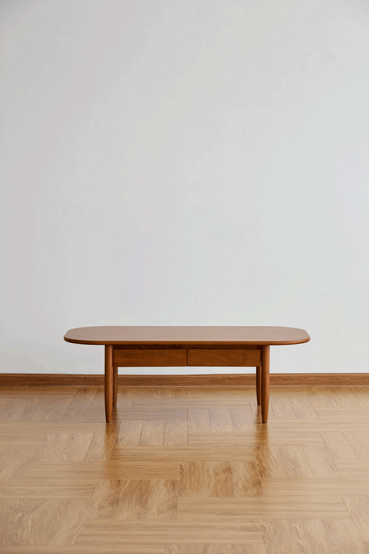 Scandinavian Cherry Wood Coffee Table VISTA