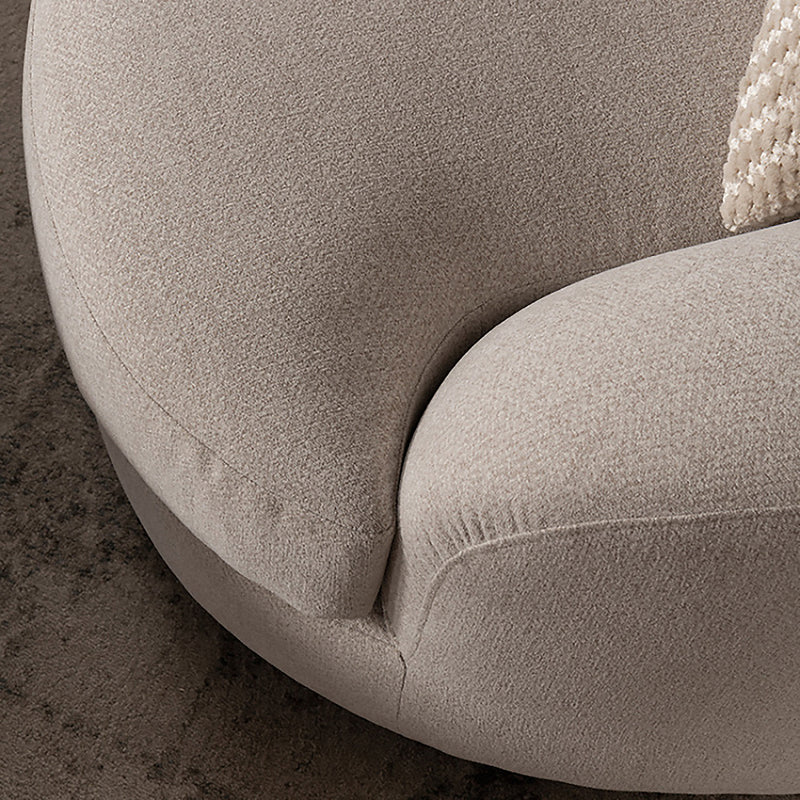 Cream Fabric Modular Armless 1 Seater Sofa GROOVE Material Details Chart