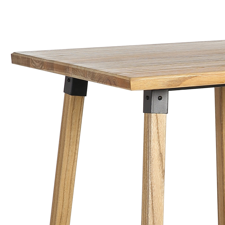 Industrial elm wood bar table herman in still life.