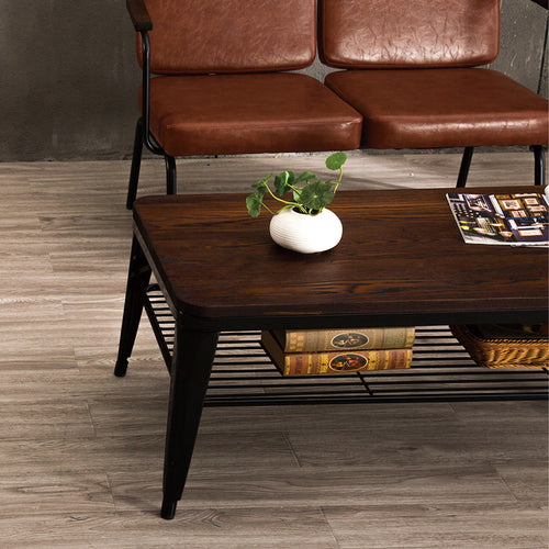 Industrial Elm Wood Coffee Table CLASSIC Good to Know Preview-1