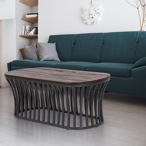 Industrial Elm Wood Coffee Table GENE Good to Know Preview-1