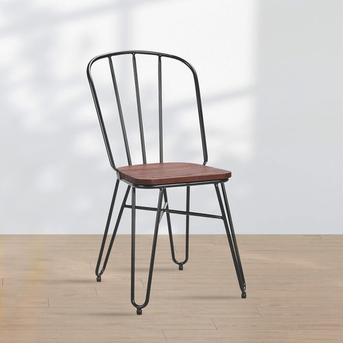 Industrial Elm Wood Dining Chair ANGELA Good to Know Preview-1