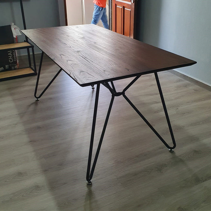 Industrial Elm Wood Dining Table SLOP SPIDER