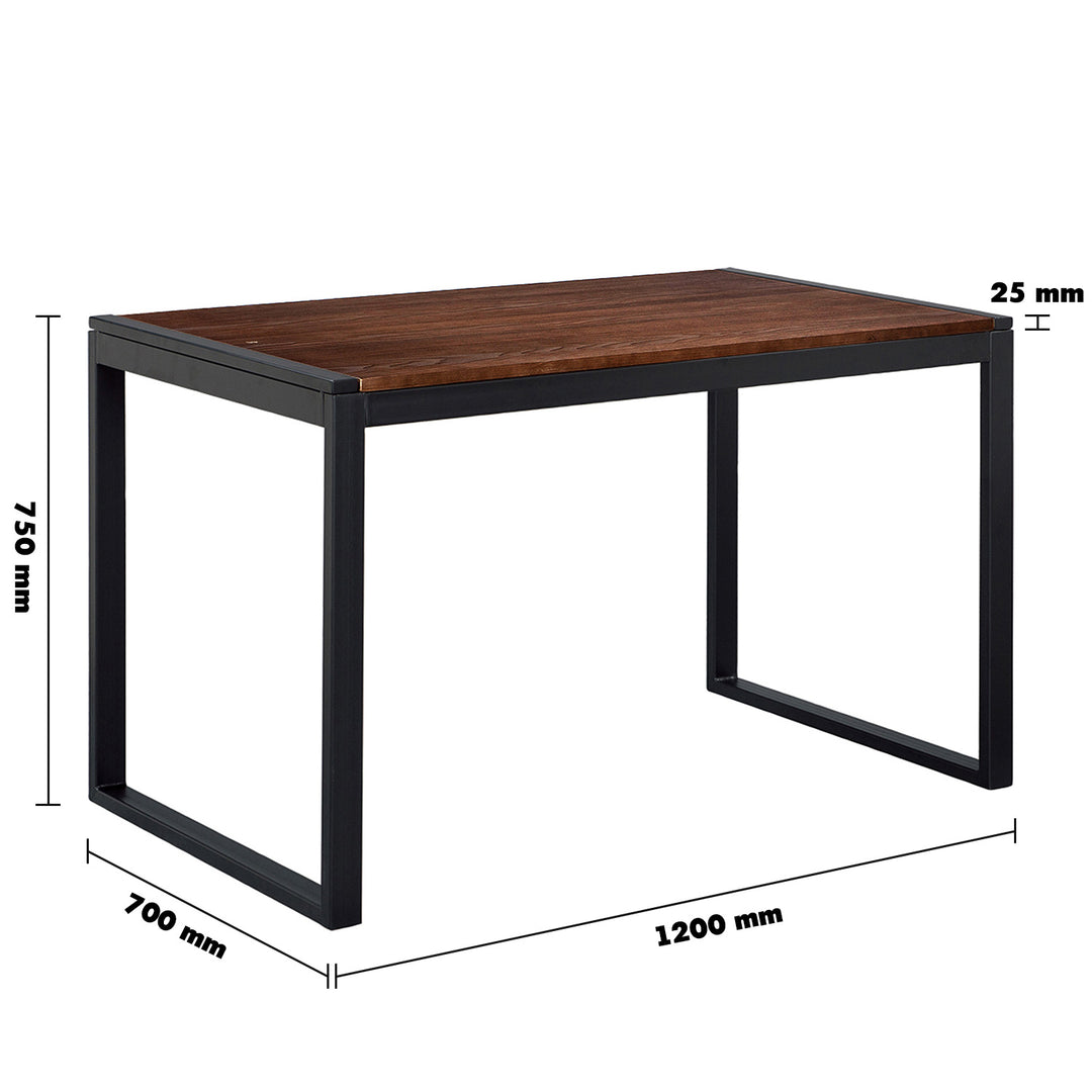 Industrial elm wood dining table usquare size charts.